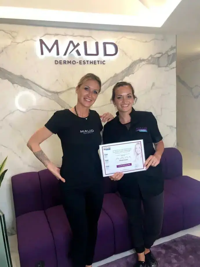 noemie avec Maud Ravier maud academy